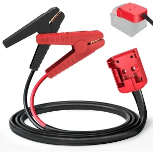 M18 Milwaukee 18V Battery Booster Cables with 8AWG Heavy Duty 5.9FT Jumper Cables for Easy Car Jump Starting