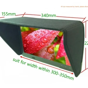 5-14 Inch Portable Monitor Sun Shade Visor Hood Blocker for TV Movie Video Display Light Shield Sun Hood Protective Cover Cage