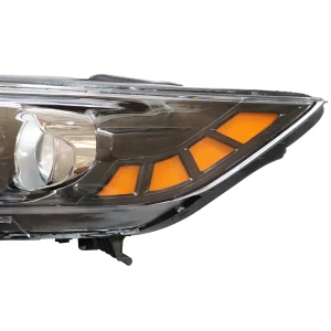 2011 2012 2013 Kia Optima Front Headlight Assembly Direct Replacement Composite Type Halogen Headlamps with ABS Plastic Housing and Polycarbonate Lens