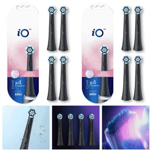 Whitening Oral Care Electric Toothbrush Heads, 4 PCS Replacement Brush Heads for Oral-B IO with Advanced Sonic Technology