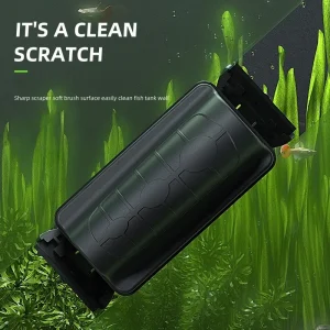 Strong Magnetic Force Aquarium Fish Tank Brush and Scraper Cleaner for Easy Algae Removal and Glass Cleaning