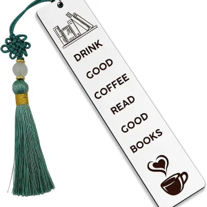 Long Lasting Metal Bookmark with Motivational Messages for Bookworms and Graduate Gifts