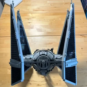 Customized TIE Interceptors Building Blocks Set, Modified from Imperial Fighters Model 75382, Assembly Bricks Toys with Manual for Kids and Adults