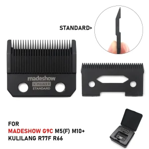 100% Brand New Ultra-Thin Stainless Steel Hair Cutting Blade for Madeshow M5 M6 M11 Kulilang R55(F) R66 R77F Professional Hair Clipper Machines