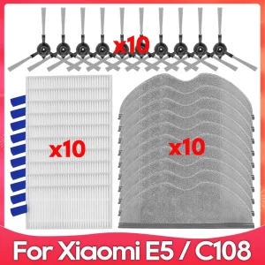 Xiaomi Robot Vacuum E5 C108 Side Brush Mop Hepa Filter Replacement Accessories Kit