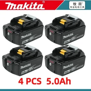 100% Original Makita Rechargeable Battery, Replaceable LED Lithium-ion, 9.0Ah/6.0Ah 18V BL1860B BL1860 BL1850 BL1830 BL1815