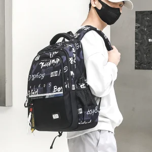 Large Outdoor Travel Schoolbag for High School Students with Laptop Sleeve