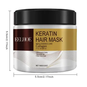 Intensive Hair Repair and Conditioning Mask with Keratin and Collagen for Damaged Hair