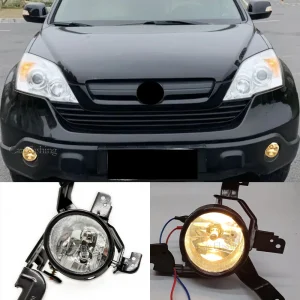 Honda CRV 2007-2009 Front Fog Light Assembly Replacement with Waterproof IP67 Rating and 50000 Hour Lifespan