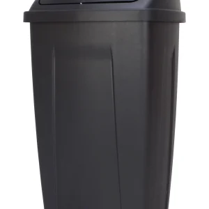 Durable Polypropylene Plastic 13 Gallon Garbage Can for Kitchen, Bathroom, or Office Use