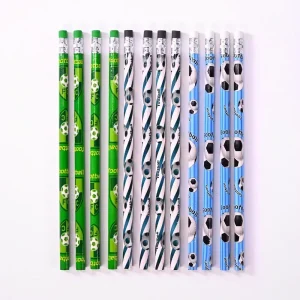 12 Pcs/set Football Party Pencils Kids Soccer Sport Themed Party Writing HB Pencils Back To School Gift Student Stationery