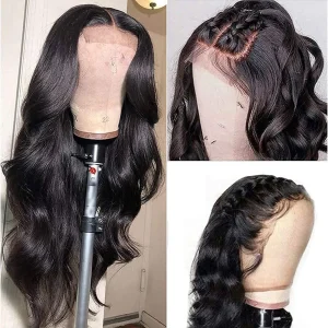 1/2/3PC Body Wave Lace Front Wigs Human Hair Pre Plucked Baby Hair Glueless Lace Closure Wigs Brazilian Human Hair Wigs For Blac