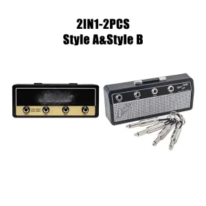 Key Storage Jack Music Speaker Keychain Storage Base Wall Keychain Holder Music Guitar Amp Key Hanger Home Wall Racks