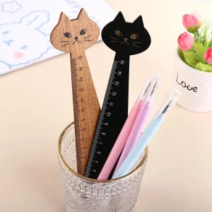 Wooden Drawing Ruler with Lightweight and Durable Design for Kids and Adults