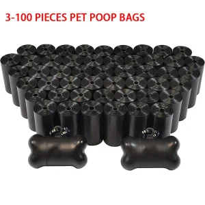 100 Rolls Dog Poop Bag Outdoor Cleaning Poop Bag Outdoor Clean Pets Supplies for Dog 15Bags/Roll Refill Garbage Bag Pet Supplies