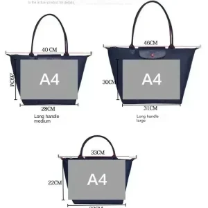 Premium Quality Folding Shoulder Bag with Waterproof Material and Timeless Color Blocking Pattern for Women