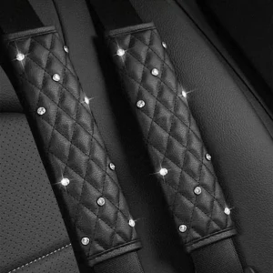 1PC New Personalized Car Seat Belt Shoulder Protection Cover Car Mounted Diamond Four Seasons Car Cover Shoulder Protection Cove