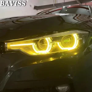 Yellow Lemon LED DRL Module and Auto Accessories for 2016-2018 BMW 3-Series F30 LCI LED Headlights Upgrade and Replacement