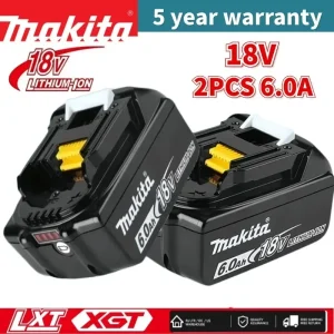 100% Original Makita 18V Lithium-Ion Battery Replacement for BL1830B BL1850B BL1850 BL1840 BL1860 BL1815 9.0Ah/6.0Ah 18V Cordless Power Tool Battery