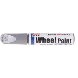 12ML Aluminum Alloy Wheel Hub Renovation Paint Brush Wheel Paint Wheel Hub Spray Scratch Automobile Hub Repair Pen Silver