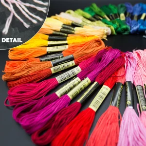 100/200/447pcs Mix Colors Embroidery Thread Cotton Sewing Skeins Craft Cross Stitch Floss Kit Line DIY Tools Make Bracelets