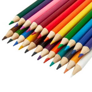 24 Vibrant Colors Art Pencils for Kids and Adults, Back to School DIY Creative Set