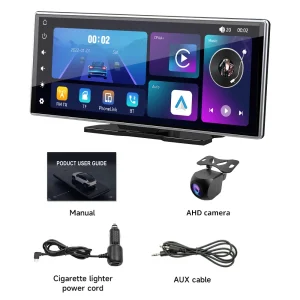 11.26 Inch Portable Car Stereo with Wireless Apple Carplay and Android Auto Support, High-Quality Display and Bluetooth 5.0 Connectivity