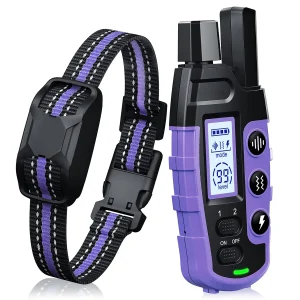 Long Range Remote Dog Training Collar with Waterproof Design for Easy Behavior Correction of Large and Small Breeds