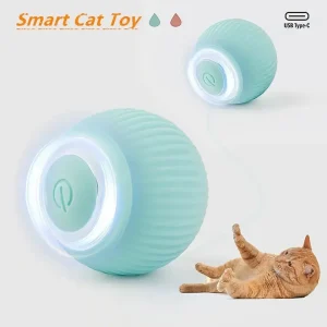 Interactive Rechargeable Rolling Ball Toys for Indoor Cats – Self Moving Motion Ball Kitten Playmate