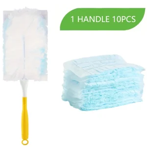 10 Pack of Swiffer Compatible Disposable Duster Refills for Efficient Cleaning