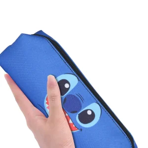 Stitch Print Pen Bag Cartoon Stationery Storage Bag for Students, Anime Fans, and Disney Lovers