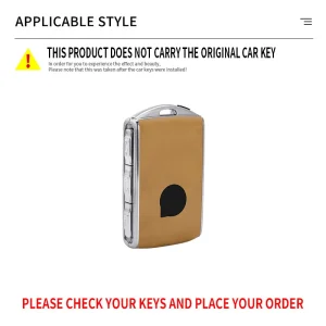 Volvo S60 S90 XC40 XC60 XC90 V60 V90 Car Key Cover Case with Leather and Aluminum Alloy Protection Accessory