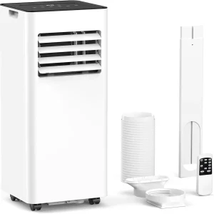 Portable Air Conditioners Cool Up to 450 Sq.Ft, 4 Modes Portable AC with Remote Control/LED Display/24Hrs Timer