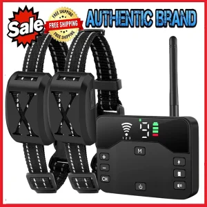 Intelligent Remote Control Dog Training Collar with Wireless Electric Fence System for Pet Safety