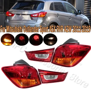 2011-2019 Mitsubishi Outlander Sport ASX RVR A2W Tail Light Brake Lamp Assembly Replacement with Turn Signal and Fog Light