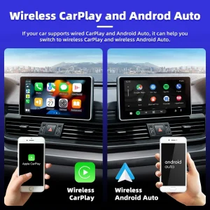 Wireless CarPlay Adapter and Android Auto Converter for In-Car Entertainment Systems