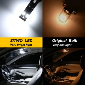 ZITWO 10Pcs Canbus For Ford Mustang 2015 2016 2017 2018 2019 2020 2021 2022 2023 LED Interior Light Kit Reading Dome Map Bulb