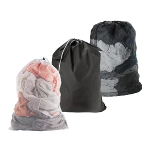 Large Size Polyester Mesh Laundry Bag with Reinforced Drawstring and Anti-Rip Construction for Heavy Duty Use