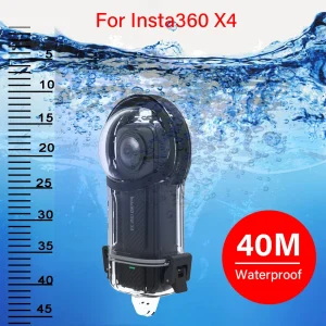 Insta360 X4 Underwater Case 40M Waterproof Dive Housing for 360 Degree Full Protection Accessories