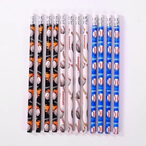 12 Pcs/set Football Party Pencils Kids Soccer Sport Themed Party Writing HB Pencils Back To School Gift Student Stationery