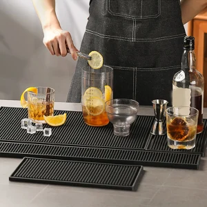 Waterproof Durable Drainage Bar Mat for Home Kitchen Cafe Restaurant Countertop Protection