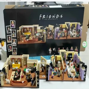 Complete Disney Friends Downtown Building Set with Coffee Shop, The Friends Apartments 10292, and Accessories, High-Quality ABS Plastic Bricks for Creative Display