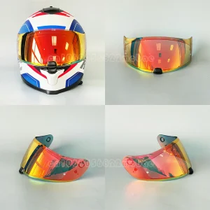 HJC C70 FG-17 FG-ST IS-17 Motorcycle Helmet Visor Replacement Shield with UV Protection Clear/Black/Silver/Gold/Blue Green/Gold Red/REVO Blue/REVO Orange Casco Moto Visera Sunshield