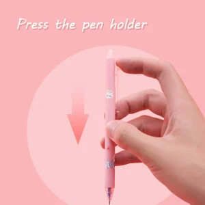 Kawaii Cartoon Character Erasable Gel Pen with Friction Heat Generation Ink for School Office Stationery and Gift Prizes