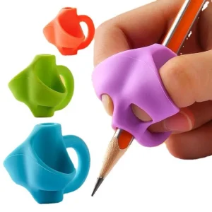 10PCS Silicone Pen Grip Correction Set for Kids – Improve Handwriting and Writing Posture with Ergonomic Three-Finger Design