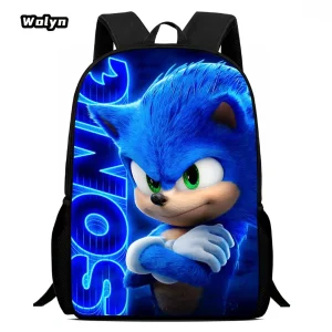 Large Capacity Anime Print Kids Backpack for 4-8 Year Old Boys and Girls, Personalized School Bags with Custom Image or Logo