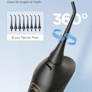 Water Flosser with Pulse Water Jet Principle for Deep Teeth Cleaning and Whitening