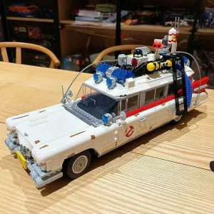 10274 Ghostbusters Ecto-1 Compatible Building Brick Model Car Kit for Kids and Adults with Non-Toxic Durable Green Material