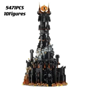 2024 Newest 10333 Piece Black Dark Tower Model Building Kit with Creative MOC Blocks for Boys and Adult Hobbyists