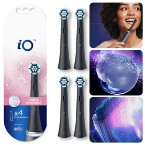 Whitening Oral Care Electric Toothbrush Heads, 4 PCS Replacement Brush Heads for Oral-B IO with Advanced Sonic Technology